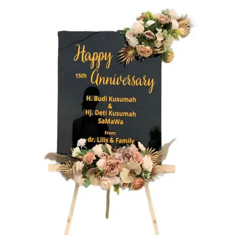 Papan Bunga Akrilik Besani